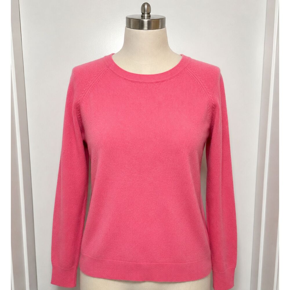 100% Cashmere Apt. 9 Pink Crewneck Sweater Women's Medium